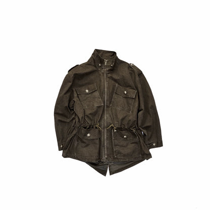 Washed Vintage Utility Pocket Jacket