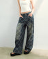 Final Sale:VIA PITTI Vintage Washed Plaid Denim Pants – view 4