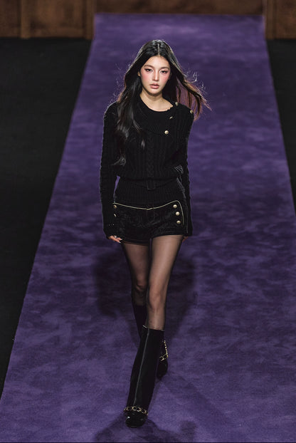 Australian Wool Cable Knit Turtleneck Sweater