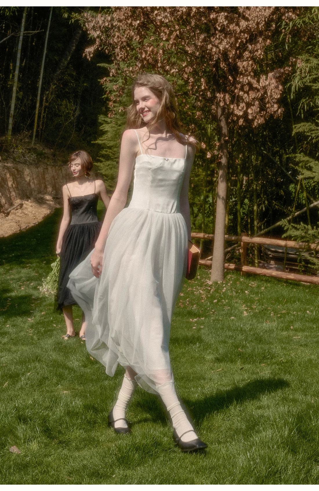 CHINASQUAD French Ballet Tulle Cami Maxi Dress – view 15