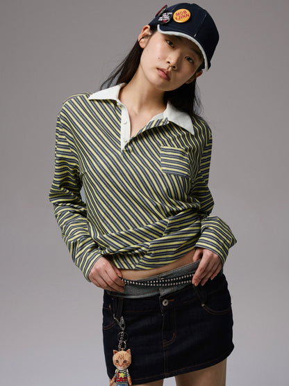 Fake Two-Piece Spliced Double Waistband Skirt - CHINASQUAD