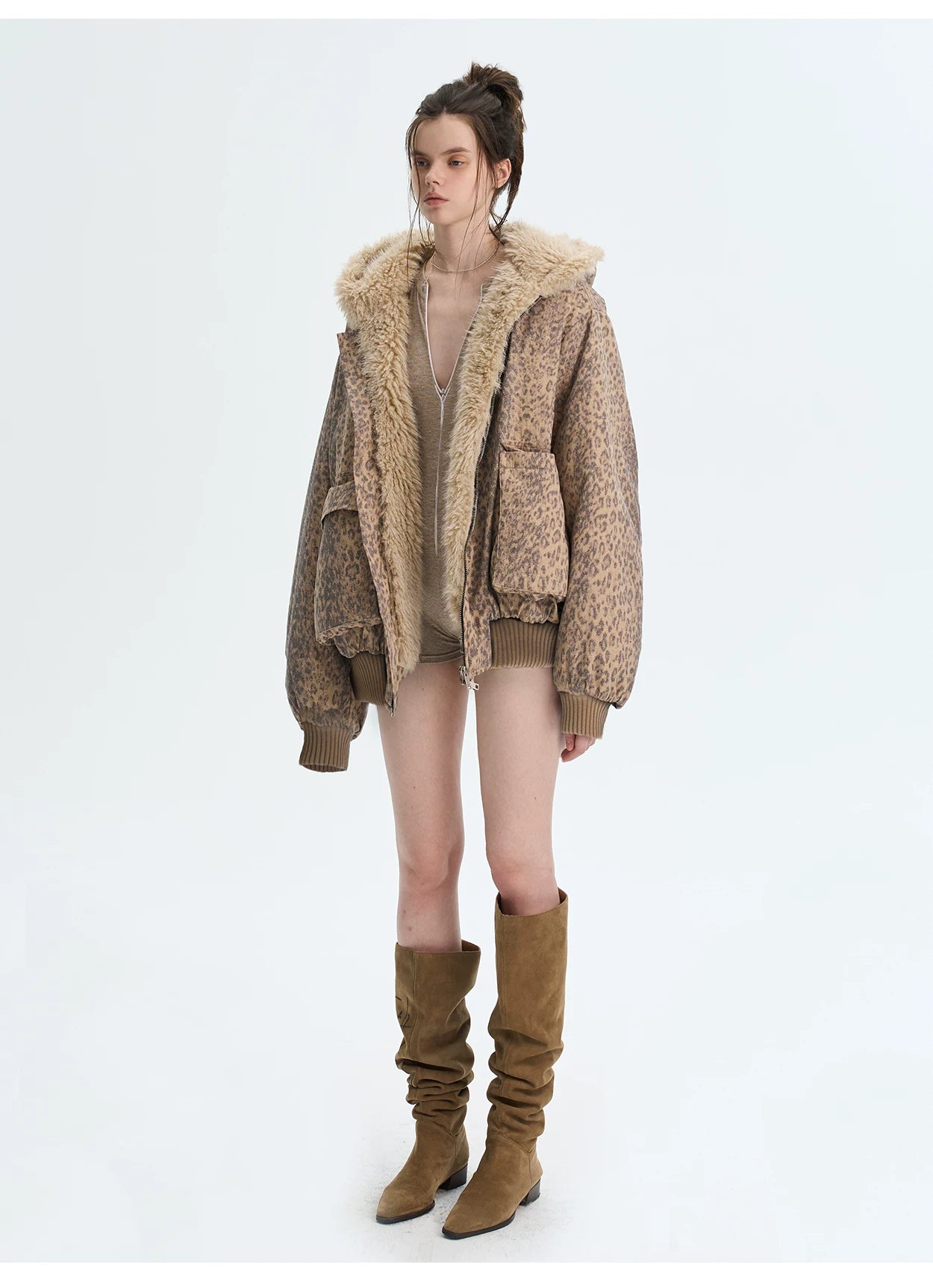 Eco Faux-Fur Hooded Jacket