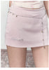 Pink & Silver A-line Mini Skirt - CHINASQUAD