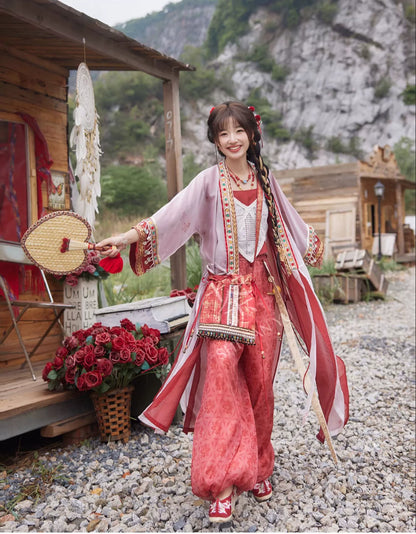 &quot;逍遥弦歌&quot; Modern-style Hanfu Set