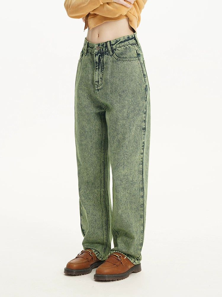 Green Retro Jeans - CHINASQUAD