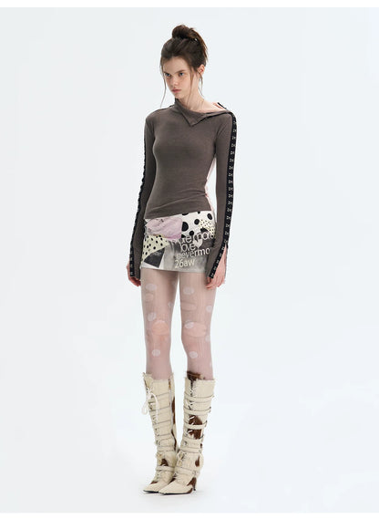 Brushed Mock-Neck Reversible Base Layer Turtleneck