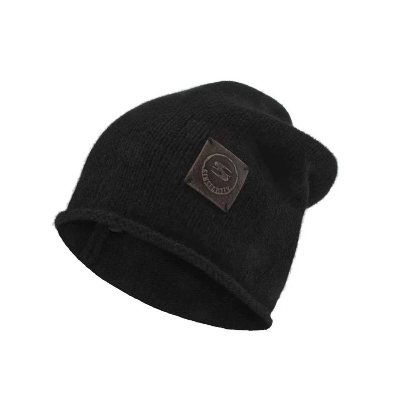 Rolled-Edge Single-Layer Wool Beanie