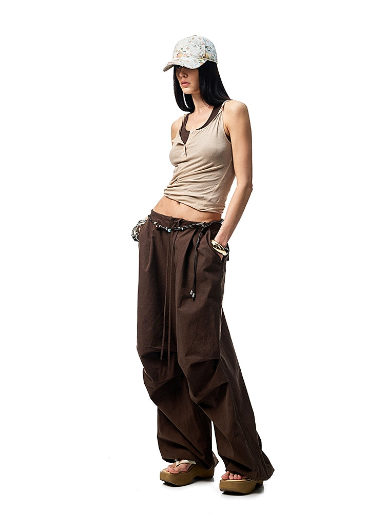 Double-layer Fake Two-piece Color-Blocking Vest