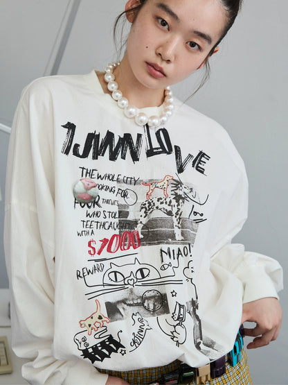 Graffiti Cat Sweatshirts