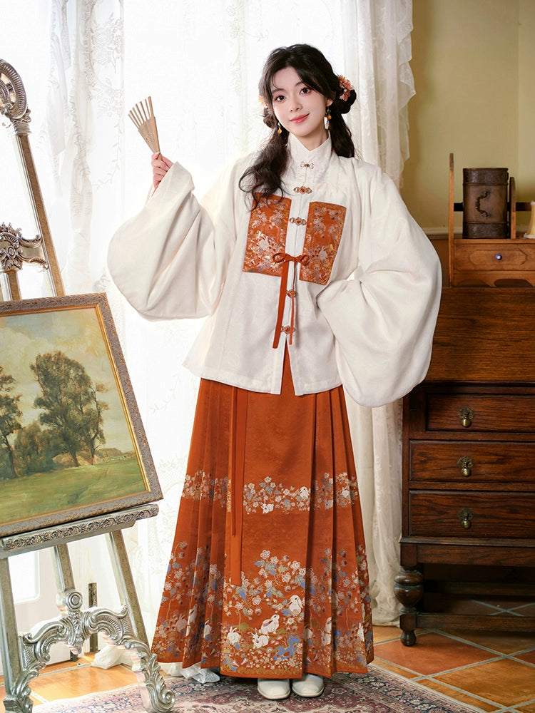 &quot;灵兔华灯&quot; Modern-Style Hanfu Set