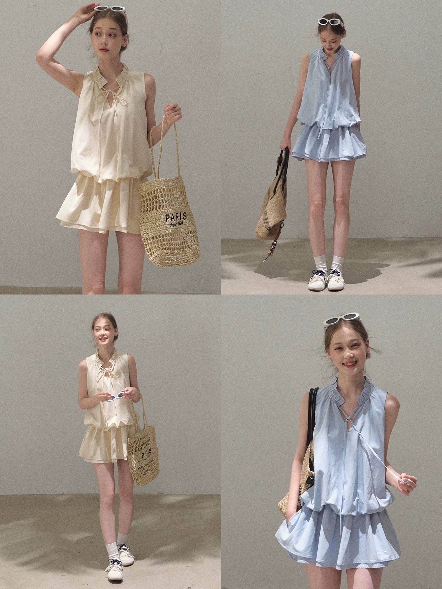 Lyocell Cotton Bubble Hem Dress