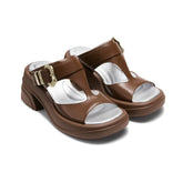 Thong Buckle Strap Chunky Sole Sandals - CHINASQUAD