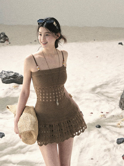 “The Space Between” Open-Shoulder Knit Camisole