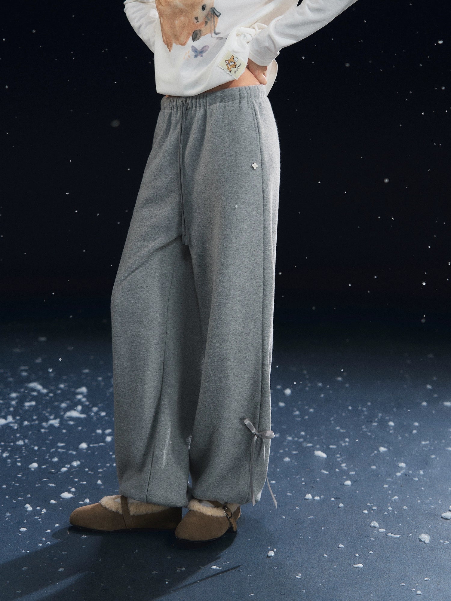 Velvety Jogger Lantern Pants