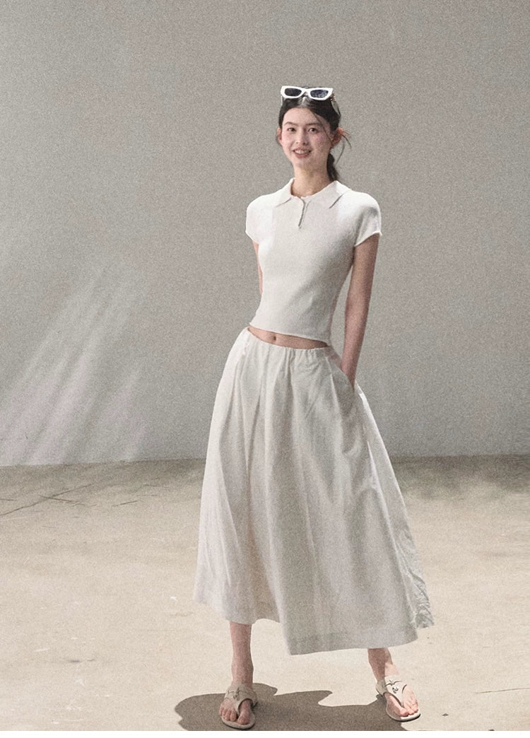 Journey Linen Polo Knit T-Shirt