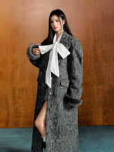 Detachable Fur Collar Wool Coat - CHINASQUAD