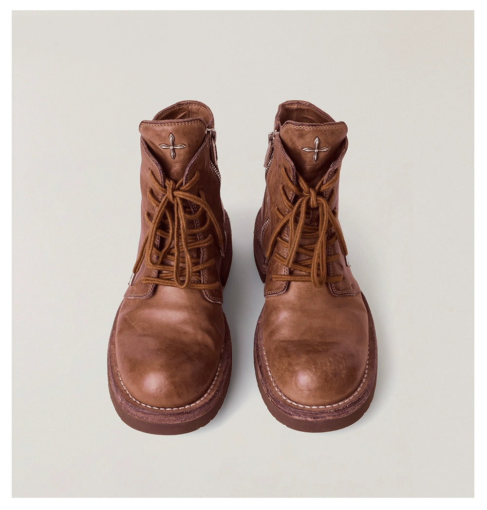 RAGE Origin Goodyear Horsehide Moto Boots