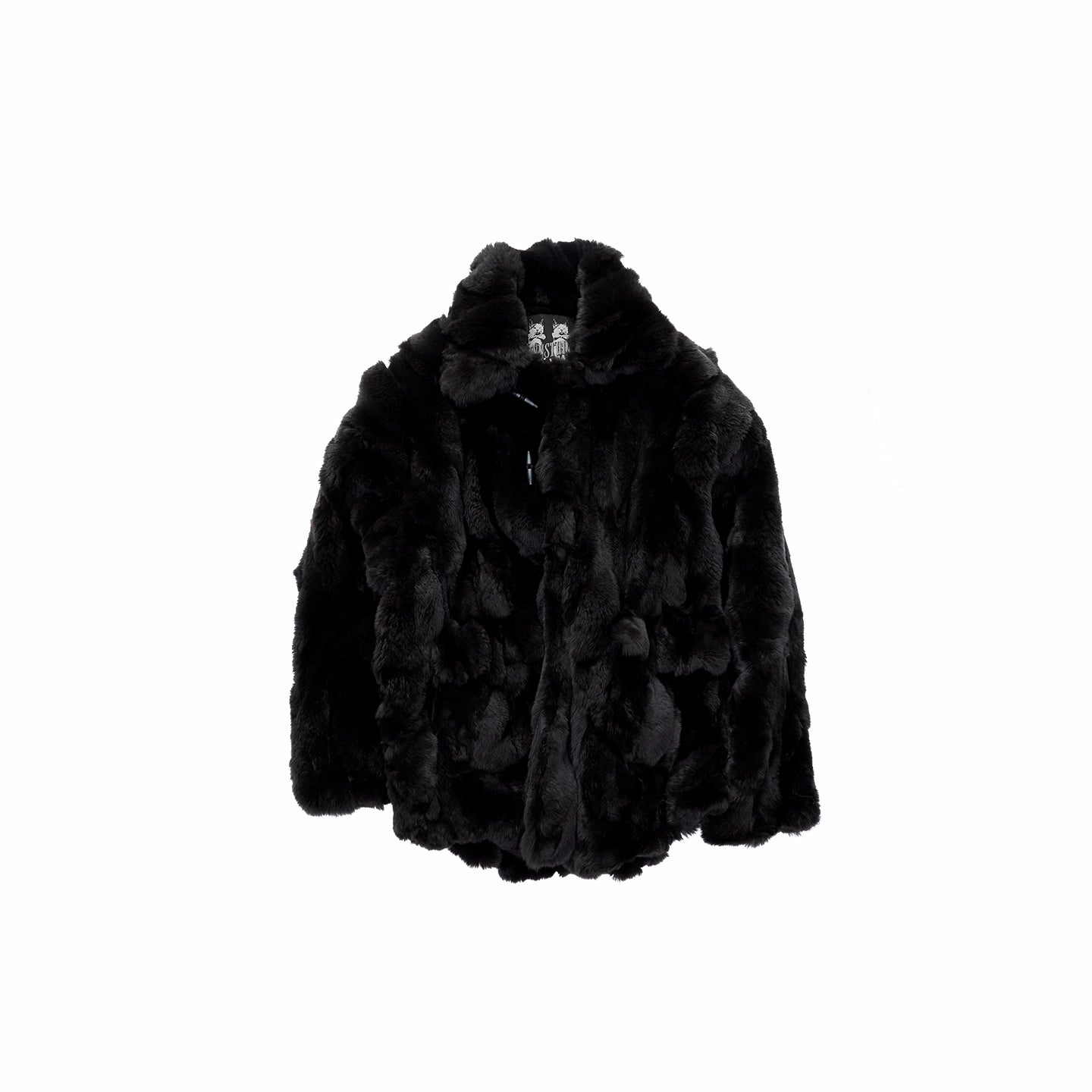 Heavycrafted Rex Rabbit Fur Panel Shirt Jacket