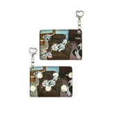 Retro Polka Dot Cat & Dog Print Card Holder - CHINASQUAD