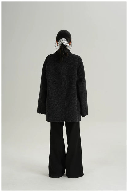 Relaxed-Fit Mid-Length Wool Blazer