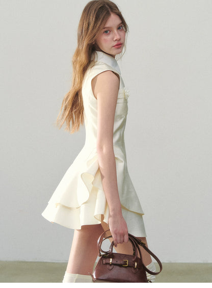 Sleeveless Round Neck Princess Bubble Dress