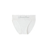 Lace-trimmed Rhinestone-studded Triangle Panties - CHINASQUAD