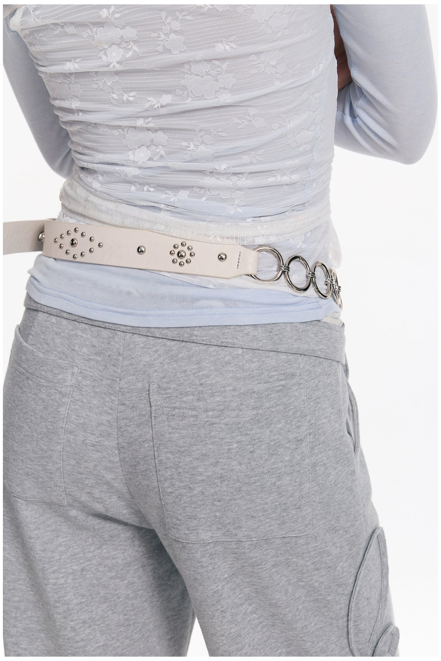 Retro Rivet Ring Punk Belt