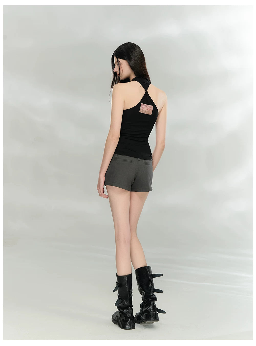 Starfish Pendant Halter Slim-Fit Tank Top