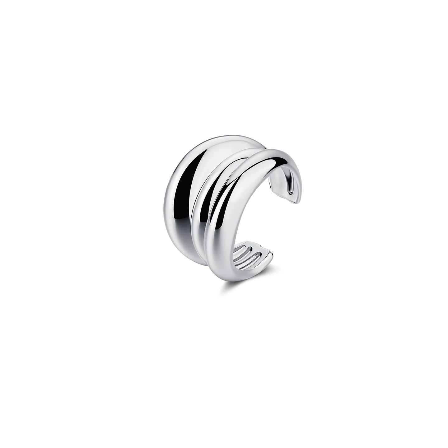 Reconstructed Dual-Tone Layered Punk Ring