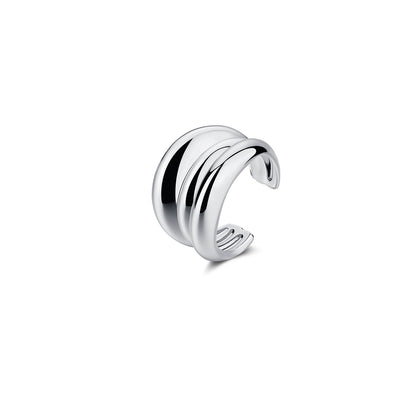 Reconstructed Dual-Tone Layered Punk Ring