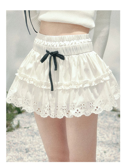 “Spring Meadow” Embroidered Bubble Skirt
