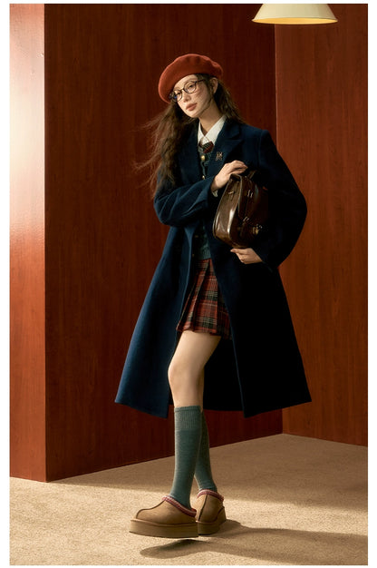 Tibetan Blue Wool Coat - CHINASQUAD