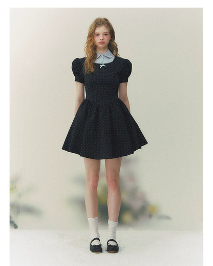 Polka Heiress Puff Dress