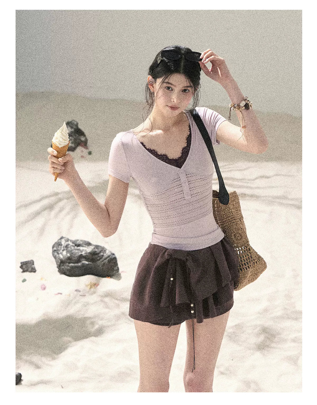 Layered Ruffle Mini Skirt