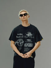 Black Printed Crew Neck T-Shirt - CHINASQUAD