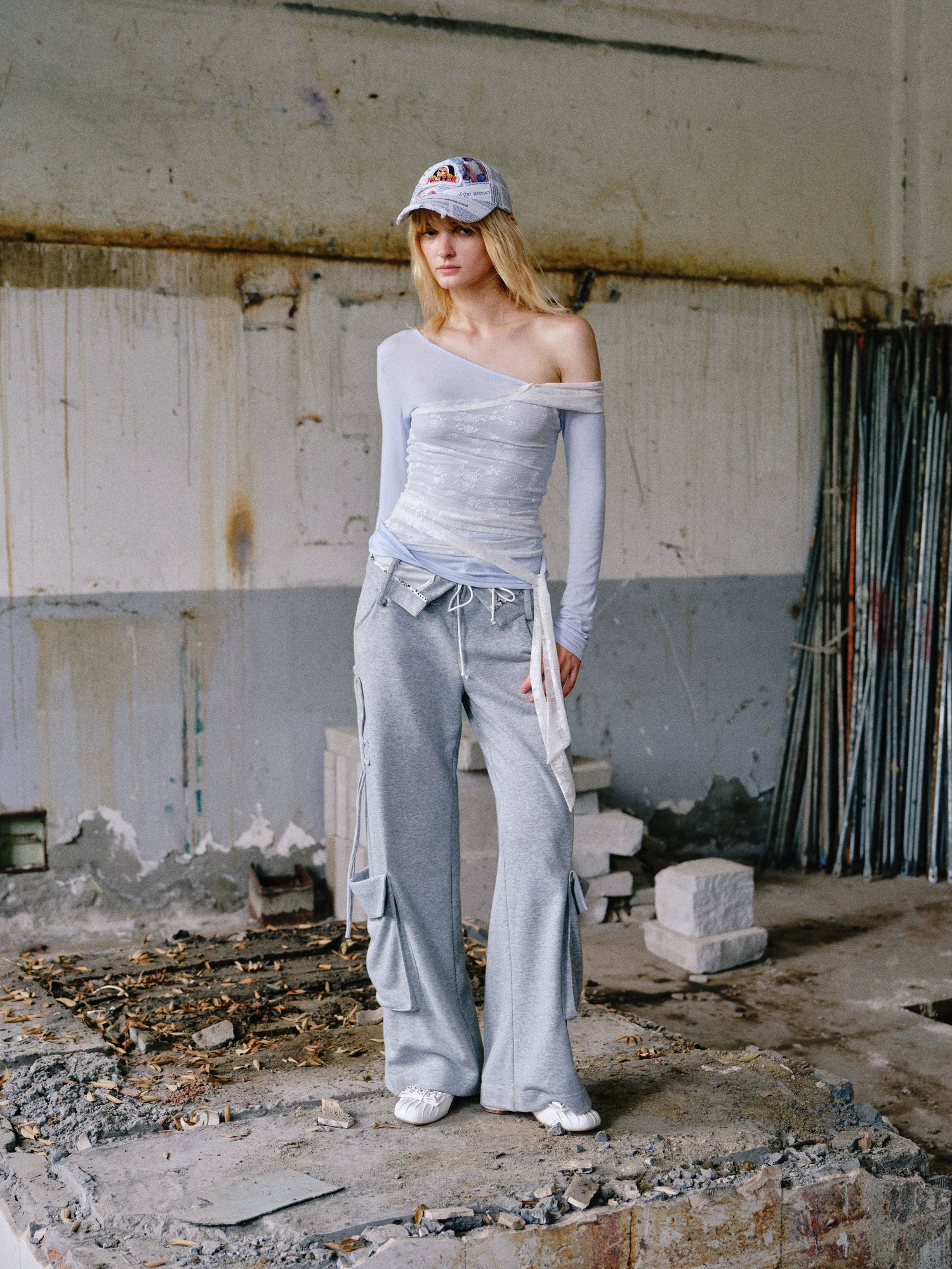 Washed Pocket Belted Utility Pants - CHINASQUAD