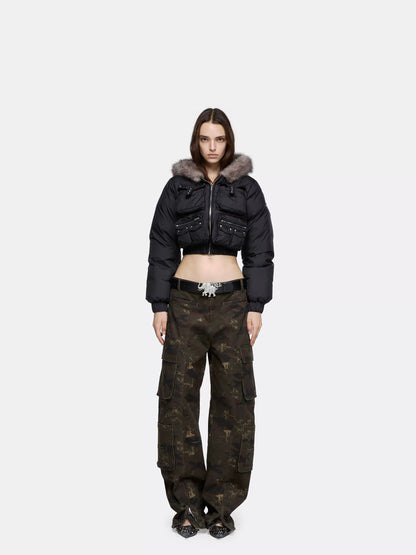 Structured Pocket Down Jacket