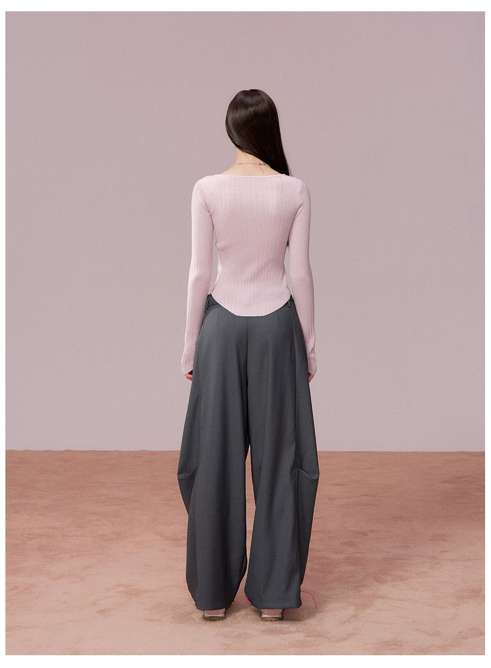 Ribbed Silk-Blend Buttoned Knit T-Shirt