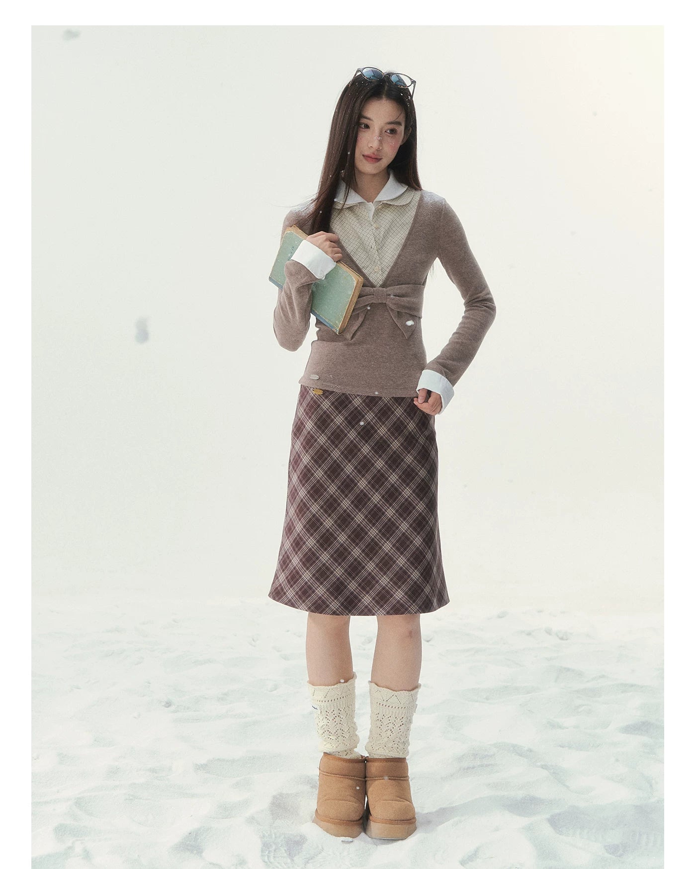 Vintage Peter Pan Collar Layered Blouse