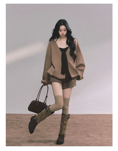 Autumn Leaves Hoodie Three-Piece Set