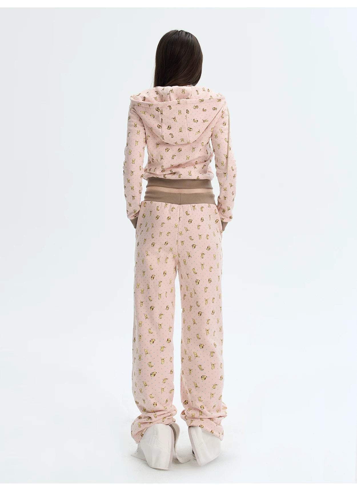 Printed Cotton Sweatshirt &amp; Jogger Set