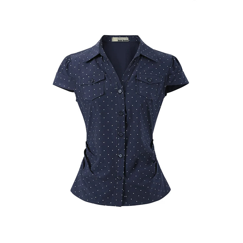 Slim Fit Pocket Short Sleeve Shirt