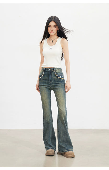 Maillard Flared Jeans - CHINASQUAD