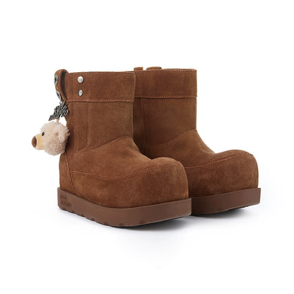 Faux-Fur Lined Platform Snow Boots