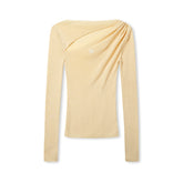 Crescent Knit Modal-Cotton T-Shirt - CHINASQUAD
