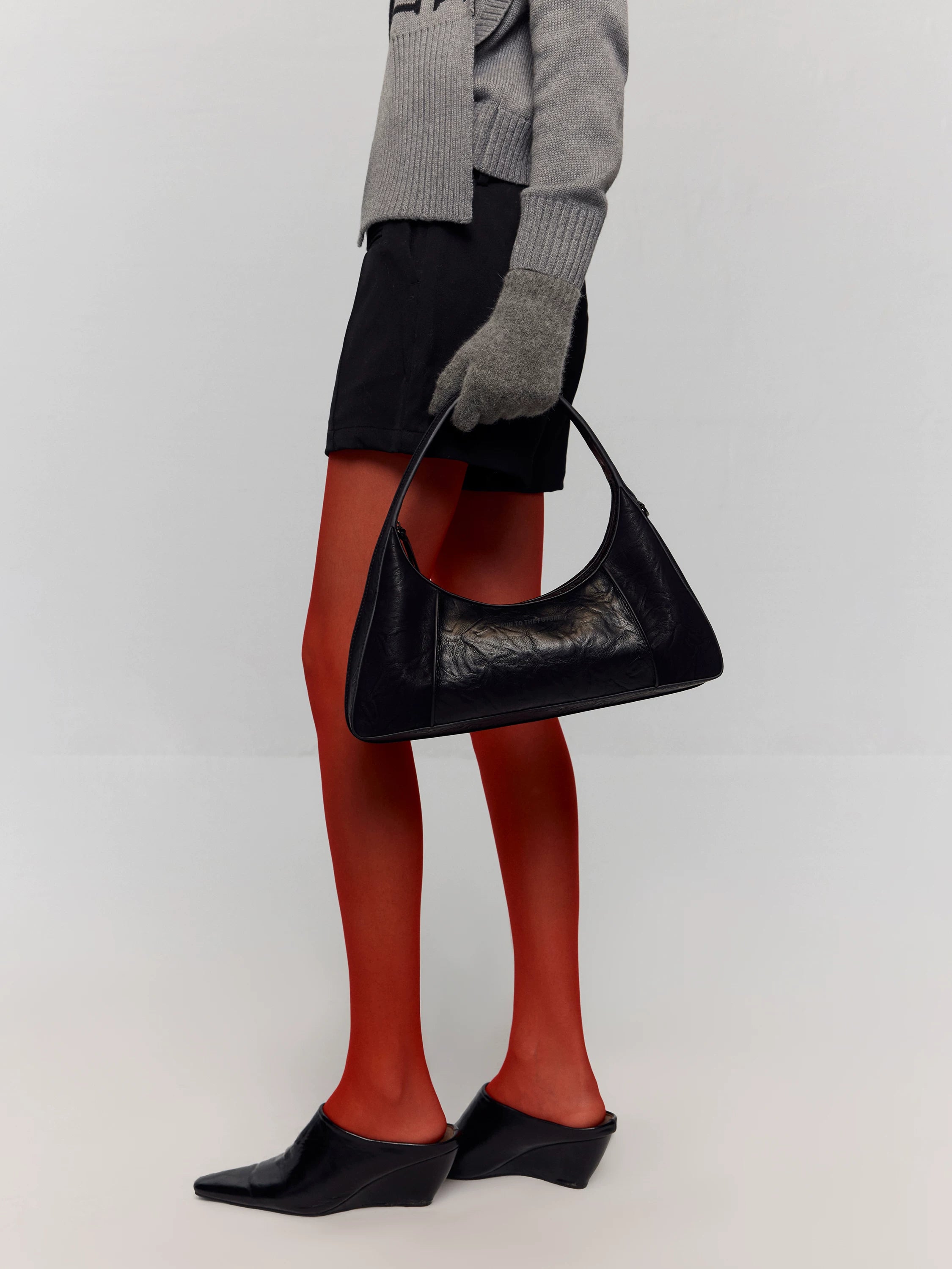 Waxed Eco-Leather Shoulder &amp; Handbag