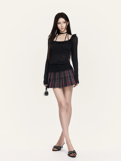 Heartbeat Ruffle Square Neck Fitted Base Layer