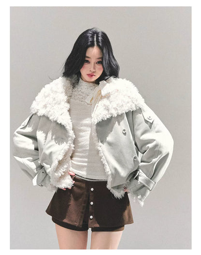 Shearling Winter Puffer Jacket