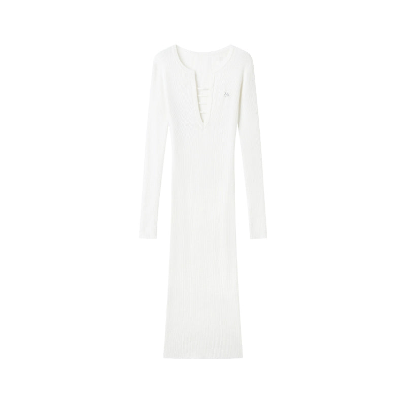 Trace Wool Blend Bodycon Dress