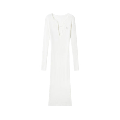 Trace Wool Blend Bodycon Dress
